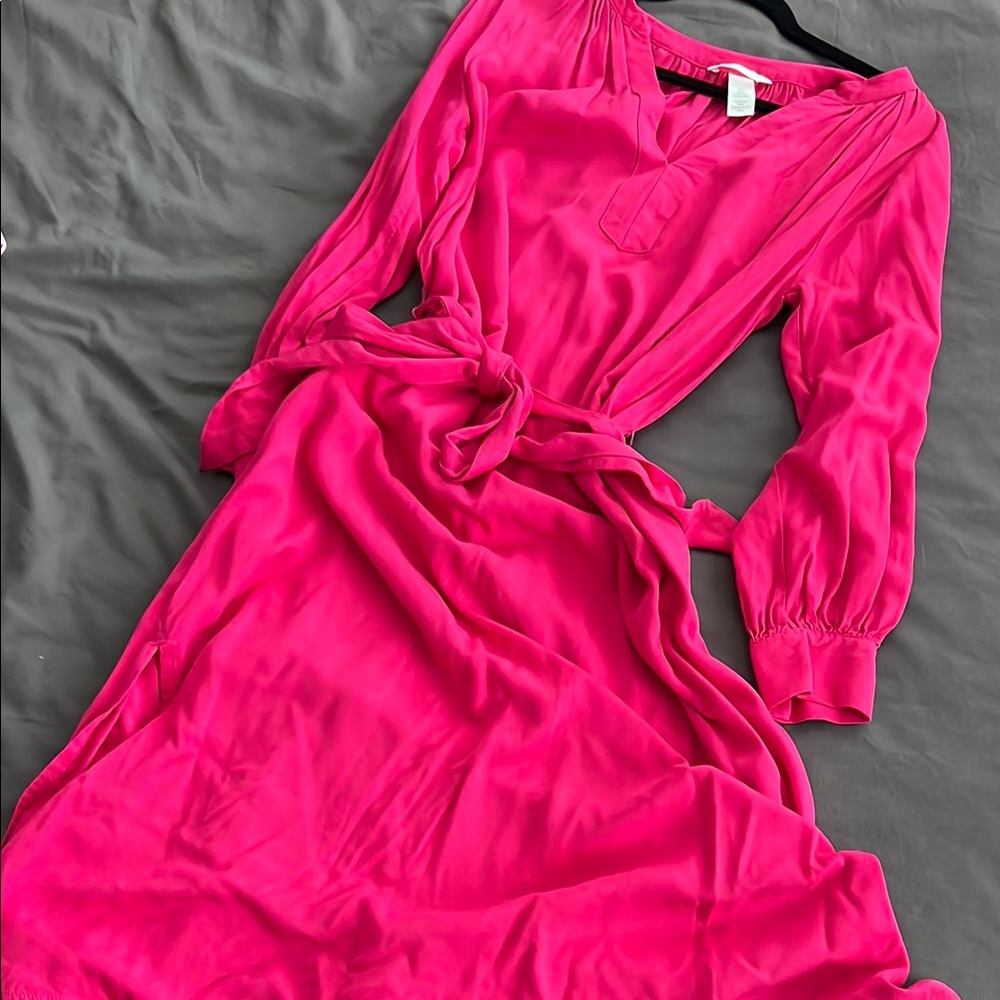 H&M Pink Long Sleeve Dress